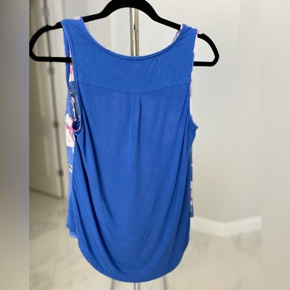 Candie's Blue Floral Hawaiin shirt size small - Picture 3 of 9